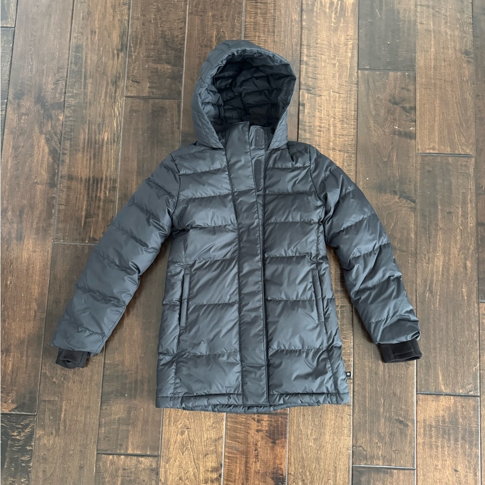 Athleta Girl $168.00 Snow Day Down Jacket, Size L Black